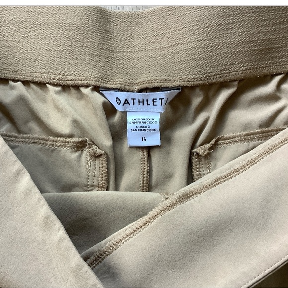 Athleta Camel Wide Leg Pants - Picture 9 of 11